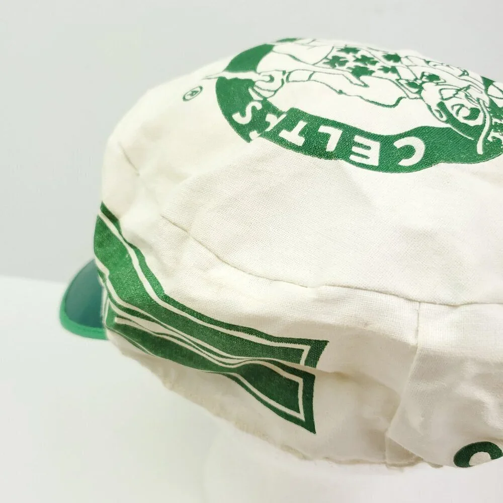 Boston Celtics Vintage Painter's Hat Cap 1981 NBA Champions Lucky Leprechaun